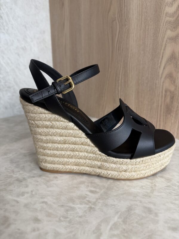 Louis Vuitton LV Isola Wedge Espadrille Black