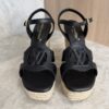 Louis Vuitton LV Isola Wedge Espadrille Black