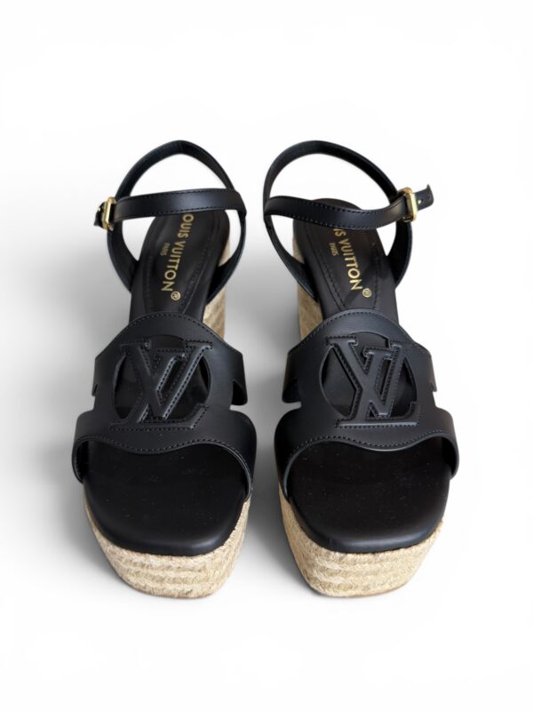 Louis Vuitton LV Isola Wedge Espadrille Black