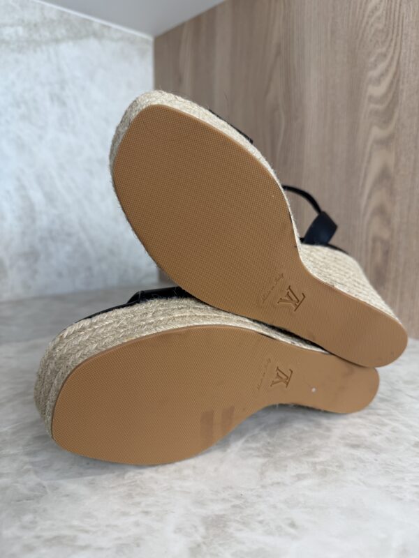Louis Vuitton LV Isola Wedge Espadrille Black