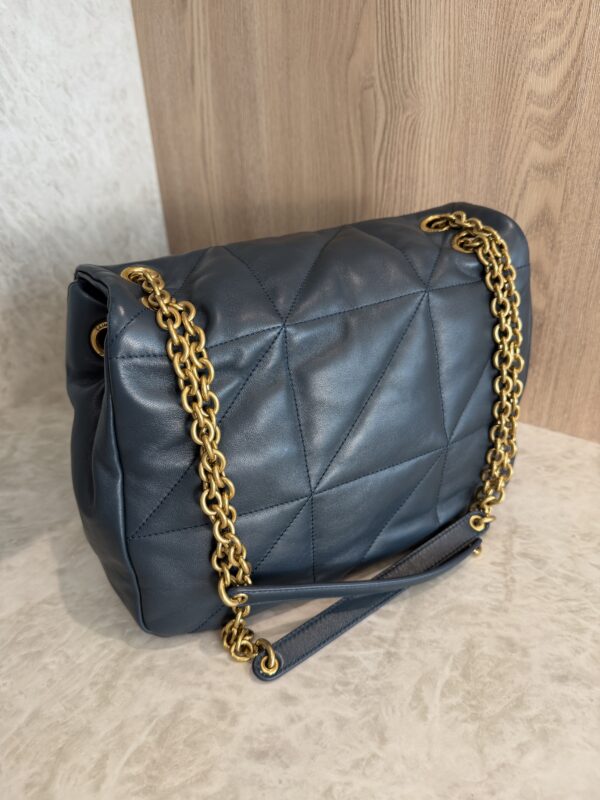 Saint Laurent (YSL) Lambskin Matelasse Monogram Medium Jamie 4.3 Dark Ottanio