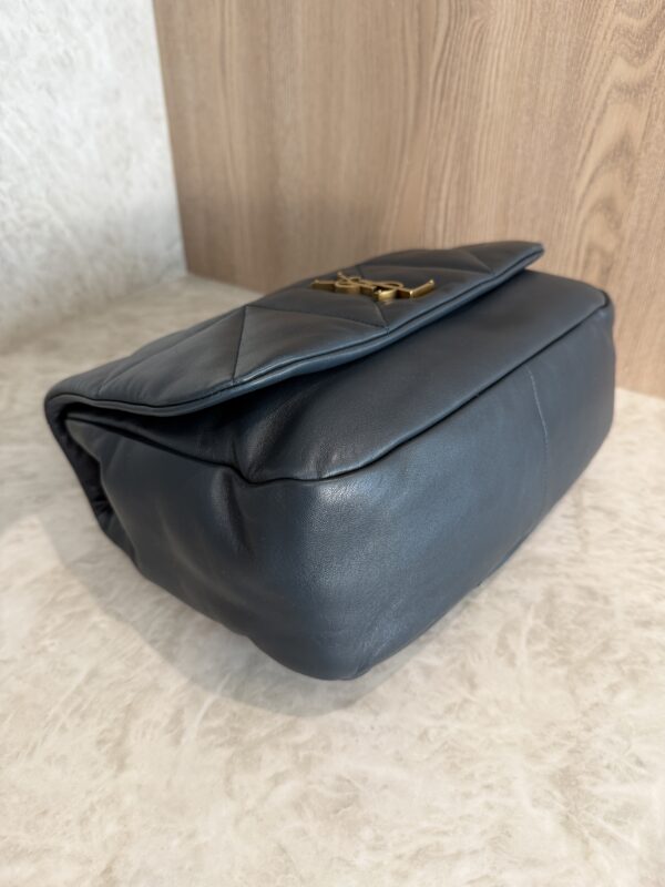 Saint Laurent (YSL) Lambskin Matelasse Monogram Medium Jamie 4.3 Dark Ottanio