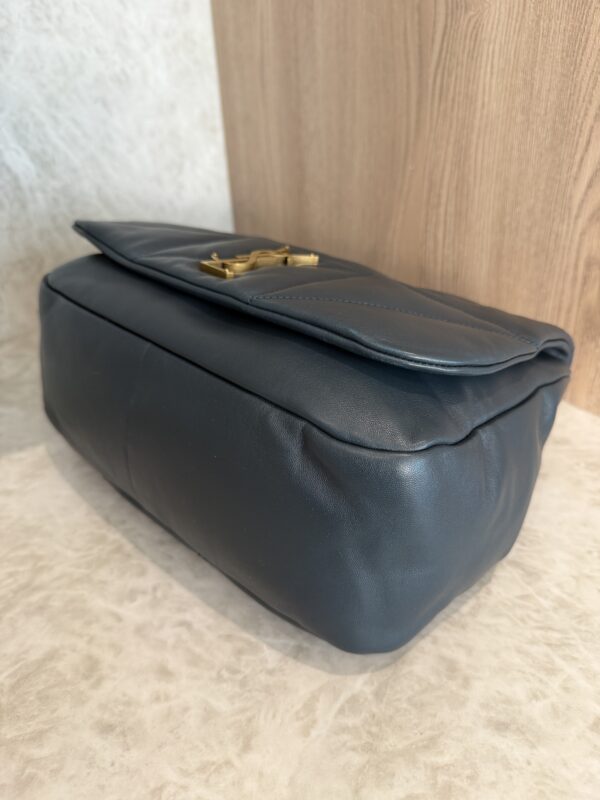 Saint Laurent (YSL) Lambskin Matelasse Monogram Medium Jamie 4.3 Dark Ottanio