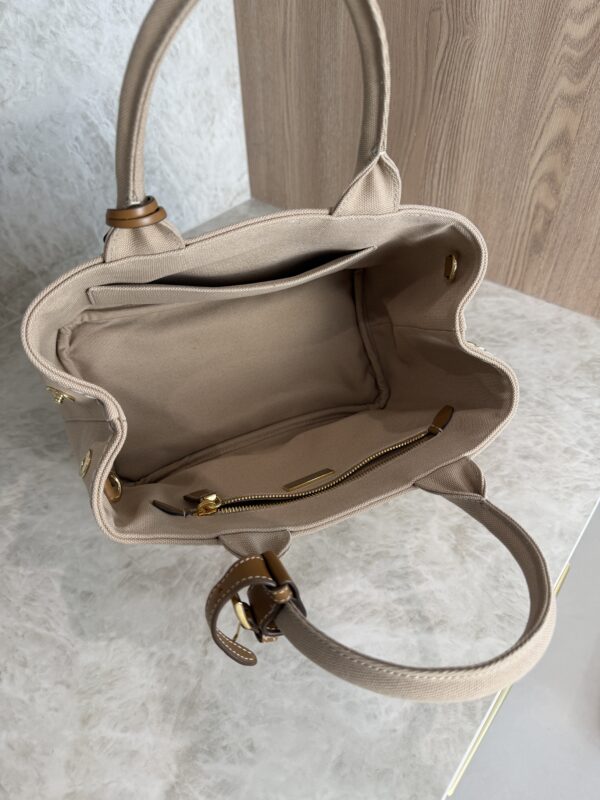 Prada Jardinière Small Cotton Canvas Bag