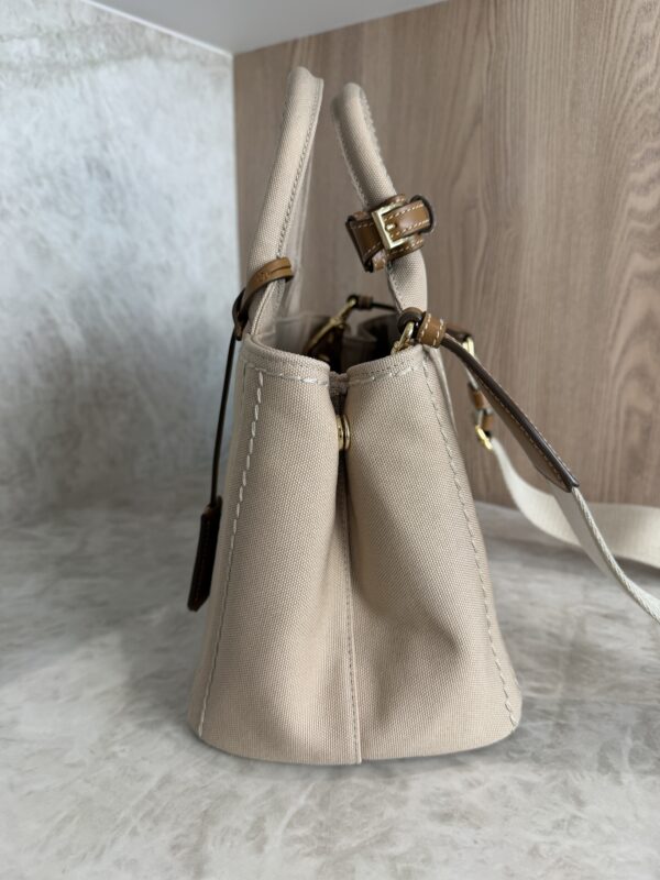 Prada Jardinière Small Cotton Canvas Bag