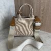 Prada Jardinière Small Cotton Canvas Bag