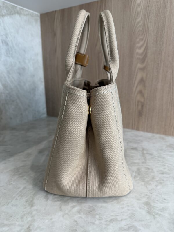 Prada Jardinière Small Cotton Canvas Bag