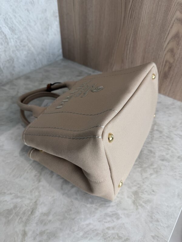 Prada Jardinière Small Cotton Canvas Bag