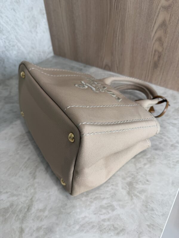 Prada Jardinière Small Cotton Canvas Bag