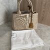 Prada Jardinière Small Cotton Canvas Bag