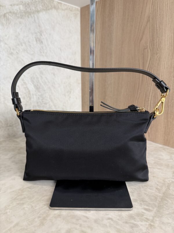 Versace Nylon Tribute Icon Flat Pouch Black