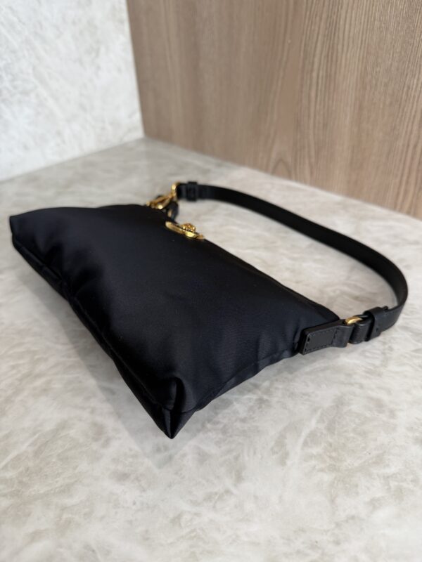 Versace Nylon Tribute Icon Flat Pouch Black