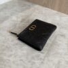 Christian Dior Caro Dahlia Wallet Black Supple Cannage Calfskin Black