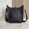 Hermes Taurillon Clemence Evelyne TPM Black and Gold