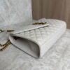 Saint Laurent (YSL) Textured Mixed Matelasse Medium Triquilt Monogram Satchel Blanc Vintage