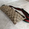 Gucci GG Monogram Web Double Pocket Belt Bag Ebony