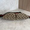 Gucci GG Monogram Web Double Pocket Belt Bag Ebony