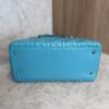 Christian Dior Lambskin Cannage Medium Lady Dior Silver Hardware Turquoise
