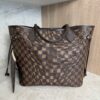 Louis Vuitton Damier Ebene Neverfull MM Rose Ballerine