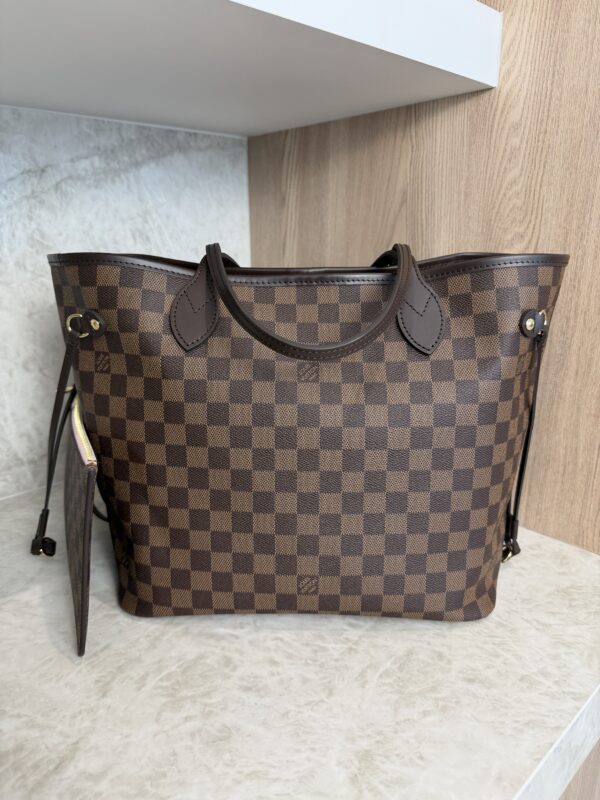 Louis Vuitton Damier Ebene Neverfull MM Rose Ballerine