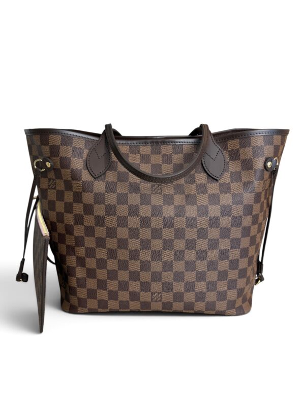 Louis Vuitton Damier Ebene Neverfull MM Rose Ballerine