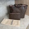 Louis Vuitton Damier Ebene Neverfull MM Rose Ballerine
