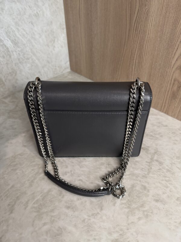 Saint Laurent (YSL) Calfskin Medium Monogram Sunset Dark Gray