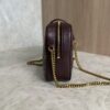 Saint Laurent (YSL) Lambskin Quilted Mini Camera Bag Crema Soft Hot Wine