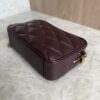 Saint Laurent (YSL) Lambskin Quilted Mini Camera Bag Crema Soft Hot Wine