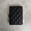 Chanel Caviar Quilted Passport Holder Black