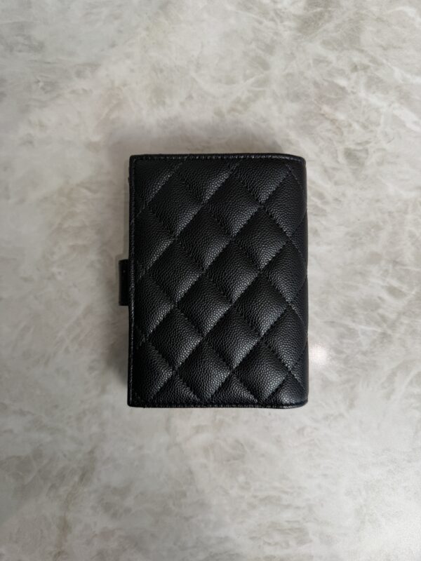 Chanel Caviar Quilted Passport Holder Black