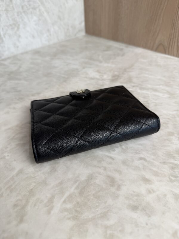 Chanel Caviar Quilted Passport Holder Black