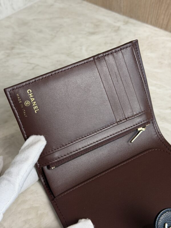 Chanel Caviar Quilted Passport Holder Black