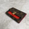 Louis Vuitton Monogram Flower Lock Compact Wallet Coquelicot