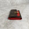 Louis Vuitton Monogram Flower Lock Compact Wallet Coquelicot