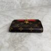 Louis Vuitton Monogram Flower Lock Compact Wallet Coquelicot