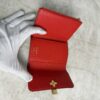 Louis Vuitton Monogram Flower Lock Compact Wallet Coquelicot