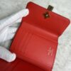 Louis Vuitton Monogram Flower Lock Compact Wallet Coquelicot