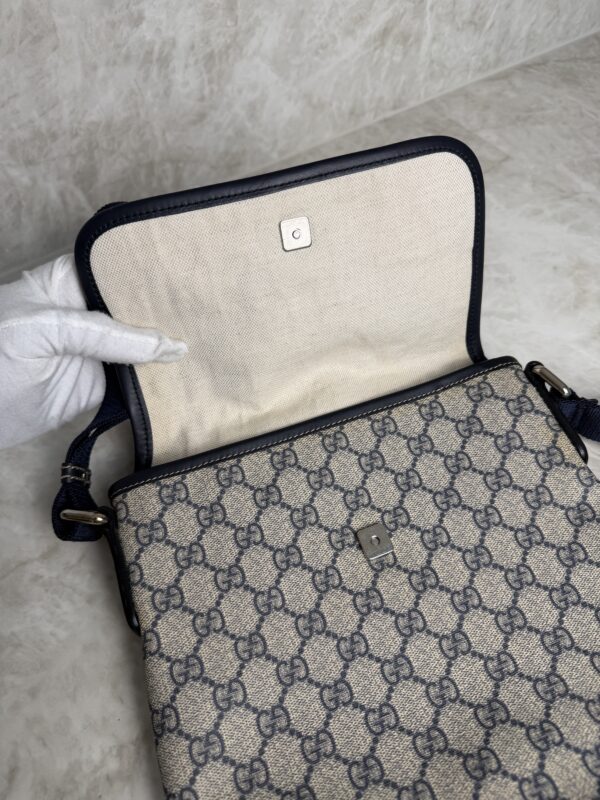 Gucci GG Plus Monogram Small Flap Messenger Bag