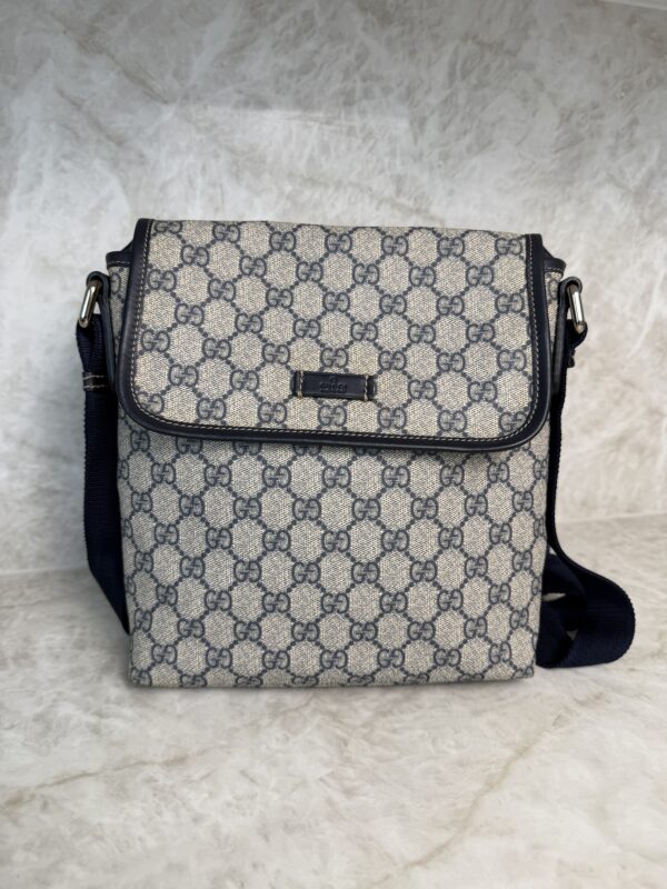 Gucci GG Plus Monogram Small Flap Messenger Bag