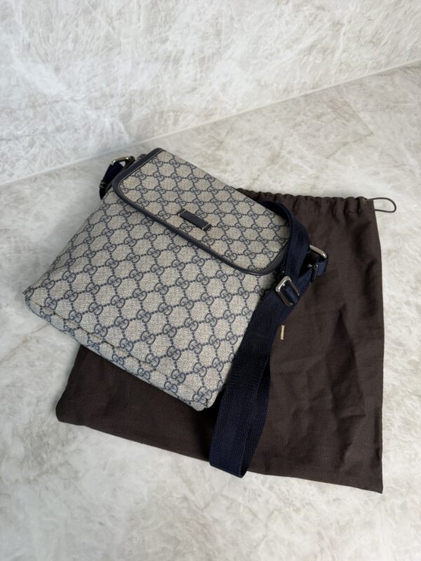 Gucci GG Plus Monogram Small Flap Messenger Bag