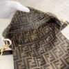 Fendi Tobacco Brown FF Jacquard Fabric Bag