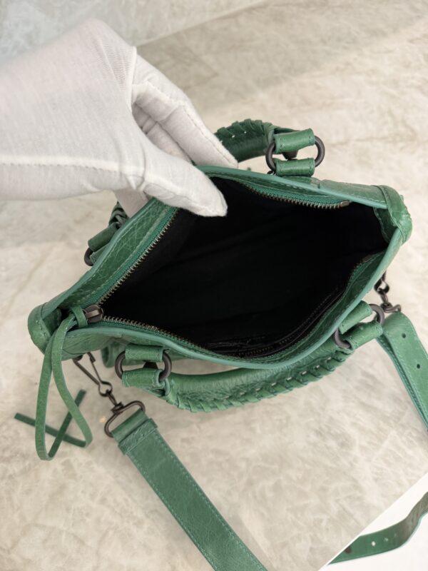 Balenciaga Agneau Classic Hardware Mini City Vert Perroquet