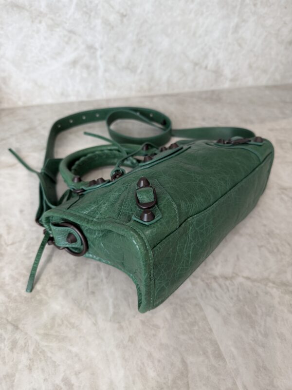 Balenciaga Agneau Classic Hardware Mini City Vert Perroquet