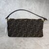 Fendi Tobacco Brown FF Jacquard Fabric Bag