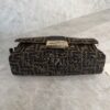Fendi Tobacco Brown FF Jacquard Fabric Bag