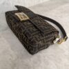 Fendi Tobacco Brown FF Jacquard Fabric Bag