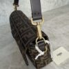 Fendi Tobacco Brown FF Jacquard Fabric Bag