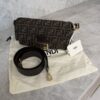 Fendi Tobacco Brown FF Jacquard Fabric Bag