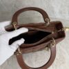 Christian Dior Lambskin Cannage Medium Lady Dior Dark Caramel